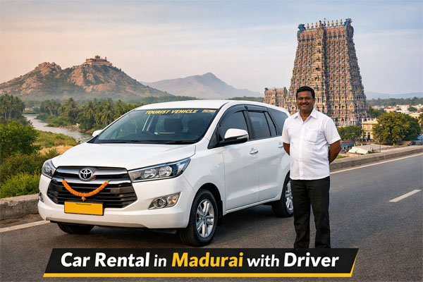 Car rental in Madurai with driver, Nearby Taxi Service, Car Rental in Madurai