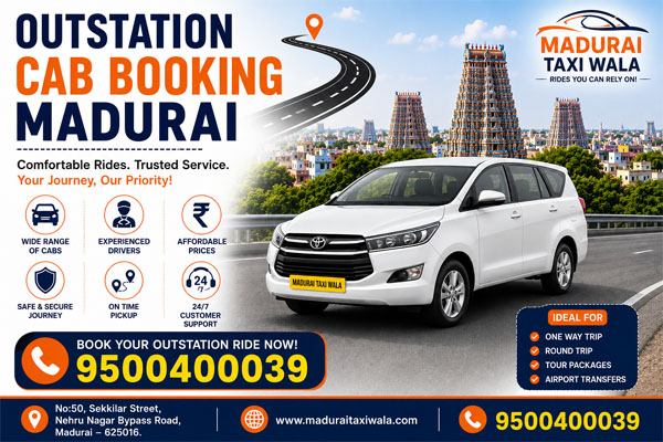 Outstation Cab Booking Madurai, Madurai Airport Taxi, Best Travels in Madurai Outstation Cab Booking Madurai, Madurai Airport Taxi, Best Travels in Madurai